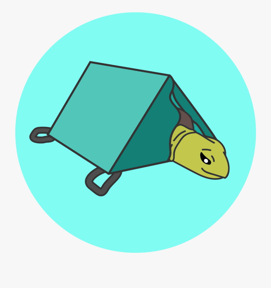A Sea Turtle On A Stretcher That Snuggles It With Velcro, Transparent Clipart