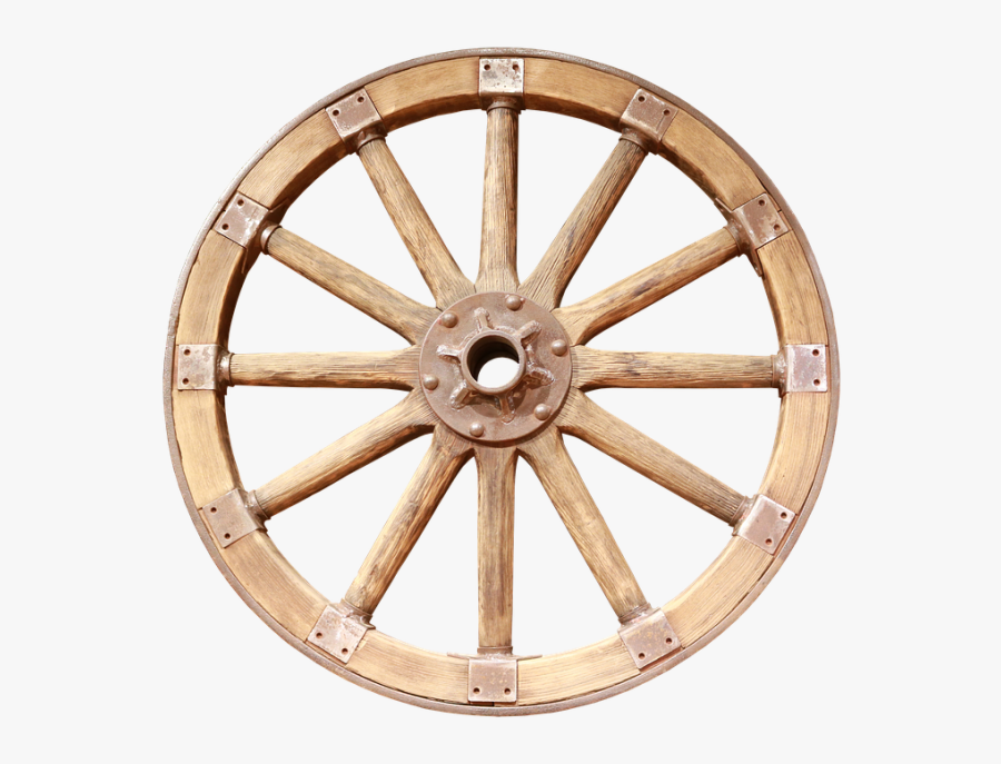 Rueda Clipart Vector Freeuse Stock Rueda Png Vector, - Wooden Wheel Cart, Transparent Clipart