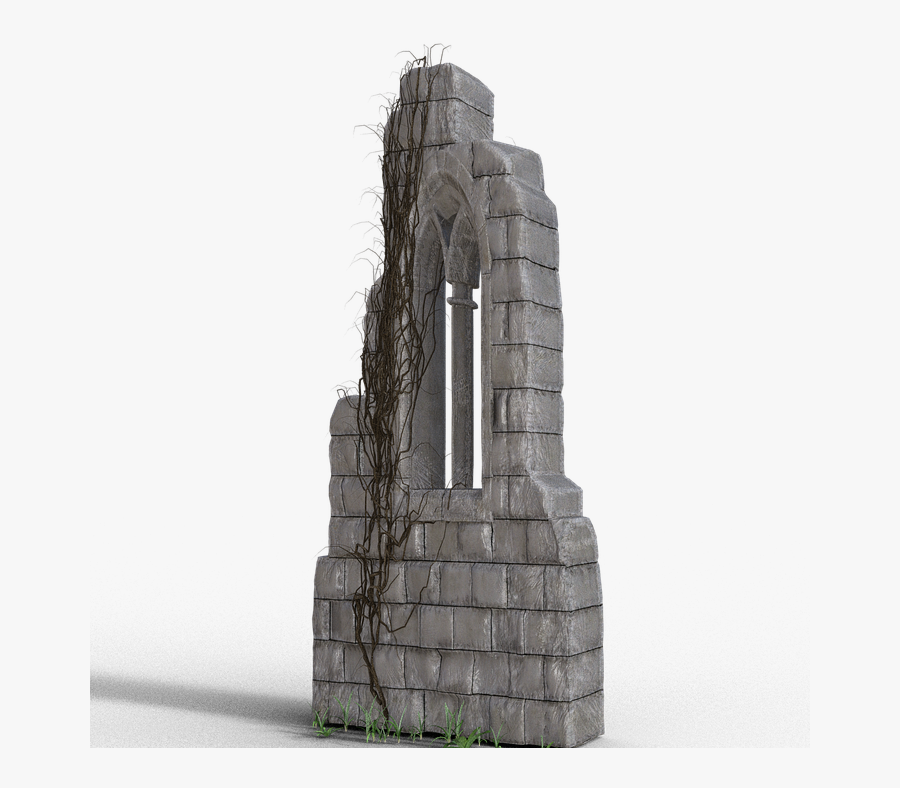 Ruined Wall Png, Transparent Clipart