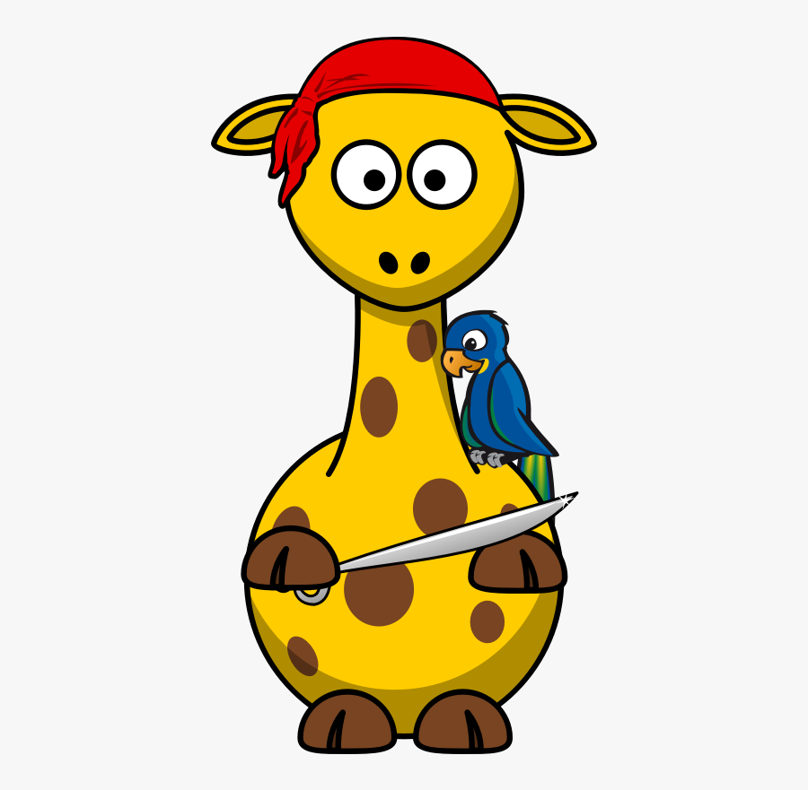 Clipart - Giraffe Pirate - Giraffe Fairy, Transparent Clipart