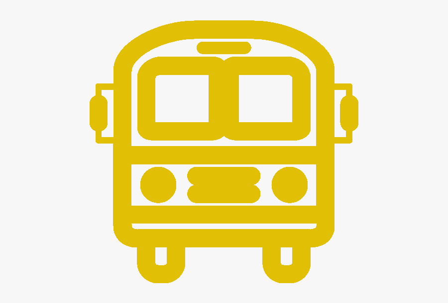 An Icon Of A Yellow Bus - Clipart Yellow Bus Png, Transparent Clipart