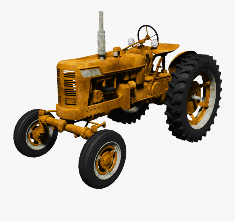 Yellow Tractor Png Image - Farm Tractor Png, Transparent Clipart