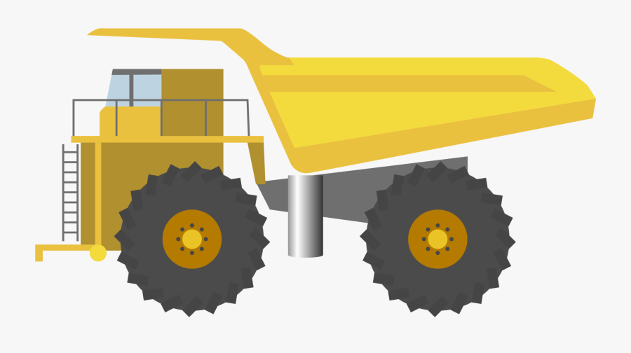 Transparent Yellow Tractor Clipart - Yellow Cartoon Tractor, Transparent Clipart