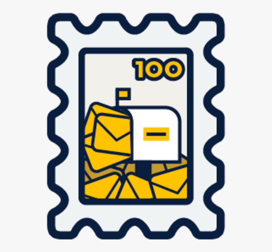 Postage Stamp Icon Png, Transparent Clipart