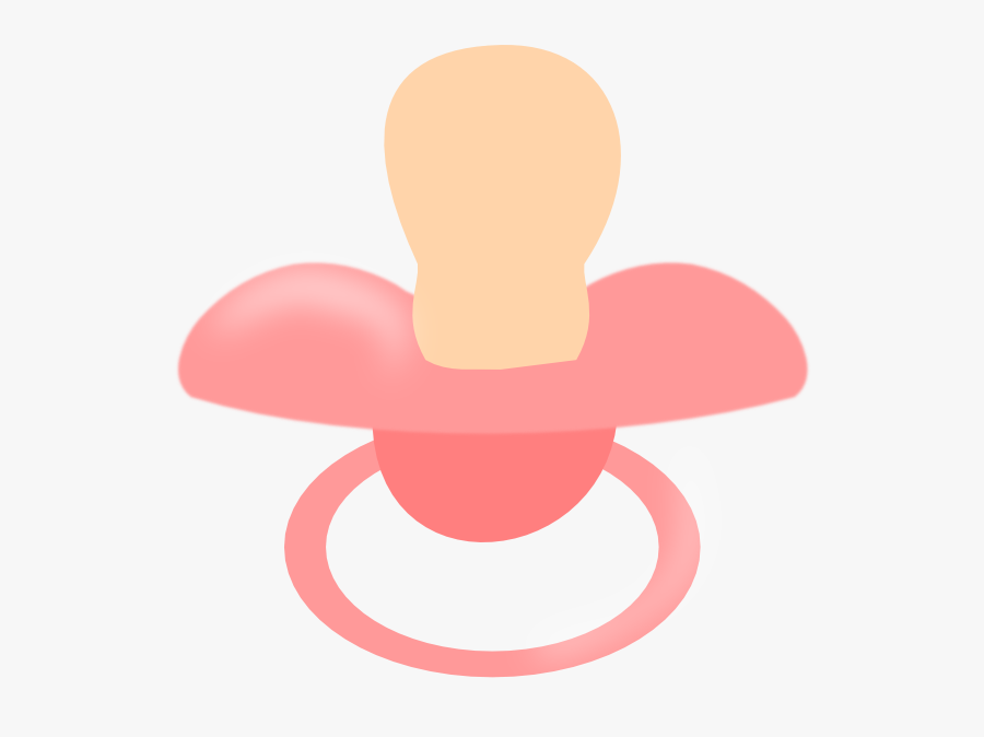 Pink Pacifier Clip Art At Clker - Transparent Background Pacifier Clipart, Transparent Clipart