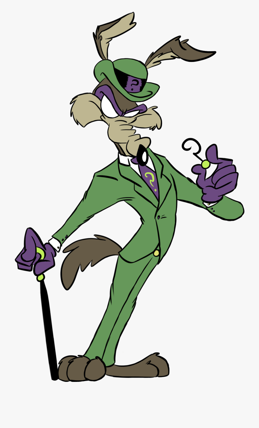 Nuke Clipart Retro - Wile E Coyote In A Suit, Transparent Clipart