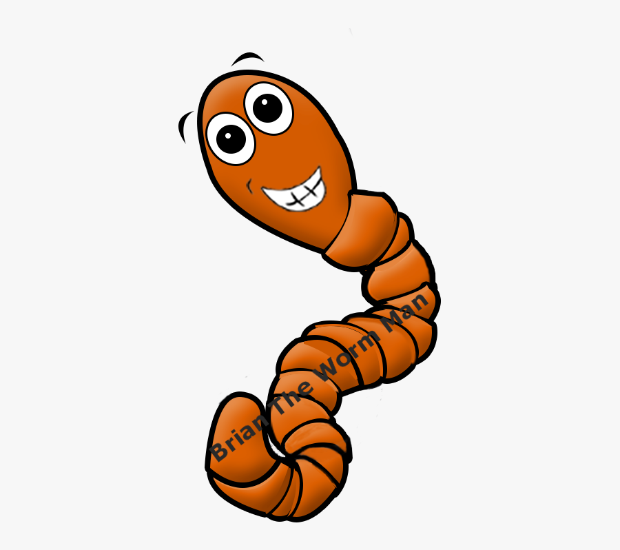 The Worm Man Logo - Worm Hook Bait Clipart, Transparent Clipart