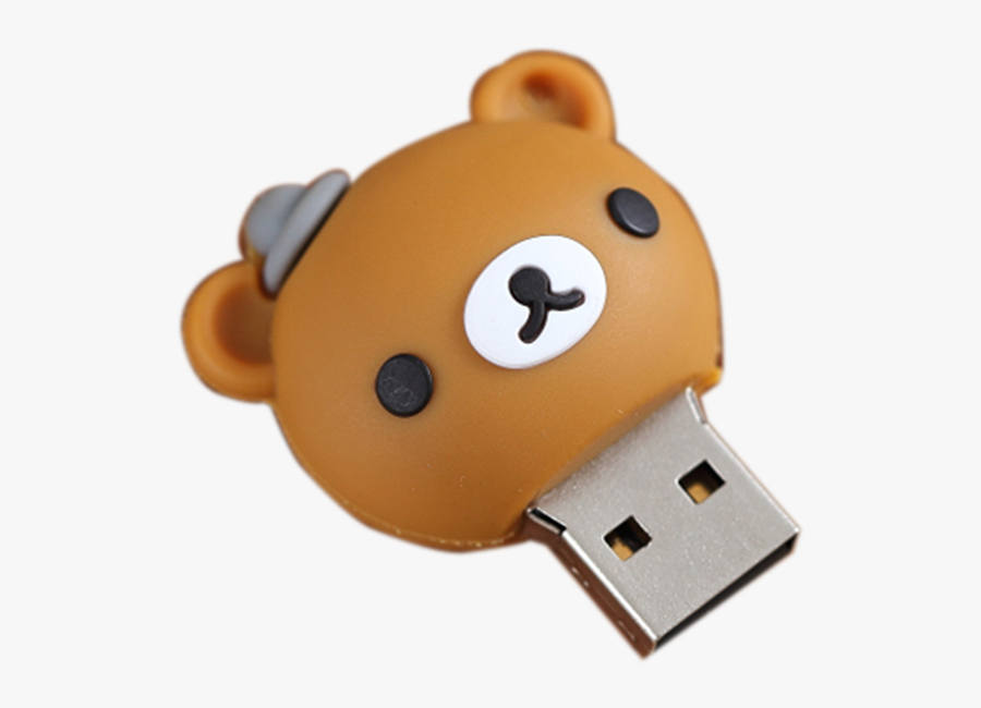 Cartoon Bear Bride Groom Usb Flash Drive Pen Drive - Usb Flash Drive, Transparent Clipart