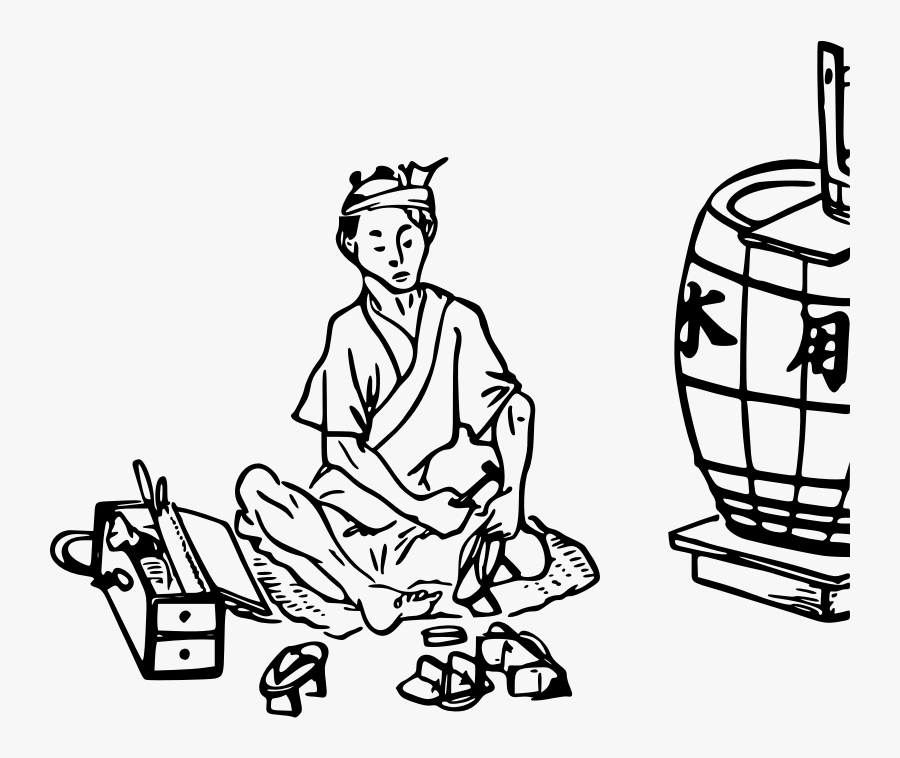 Japanese Cobbler - Cobbler Black And White, Transparent Clipart