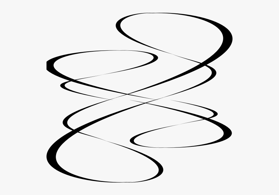 Decorative Curves - Fancy Lines Clip Art, Transparent Clipart