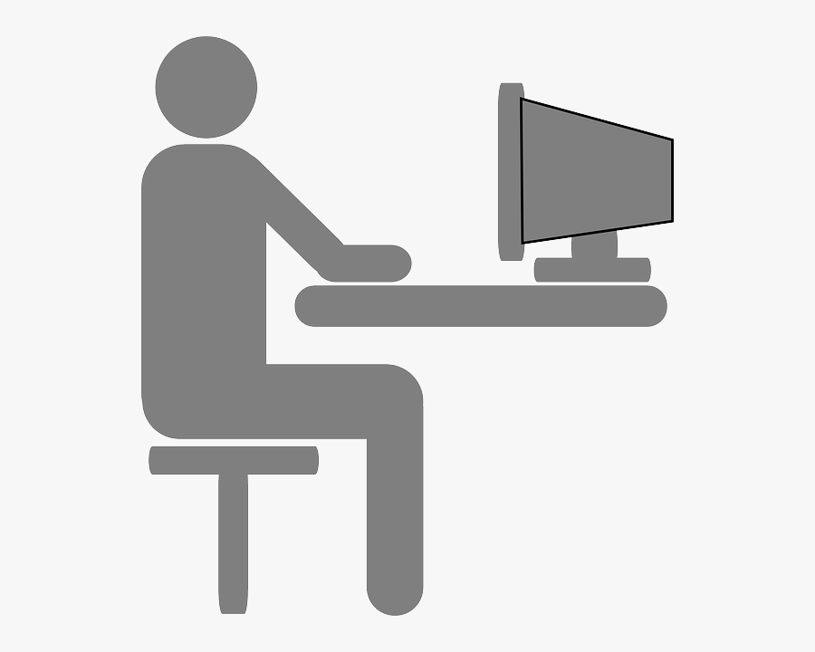 Clip Art Computer User, Transparent Clipart