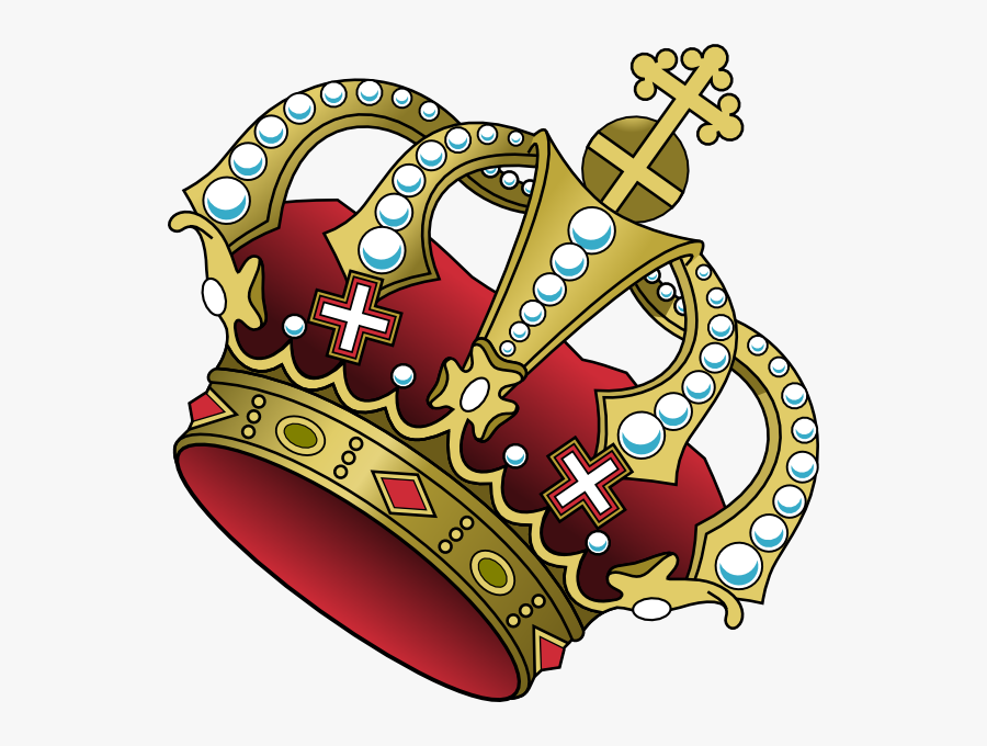 Cartoon Crown Clipart - King Crown Tilted, Transparent Clipart