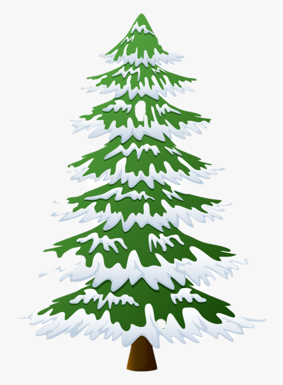 Christmas Pine Tree Png Photo - Christmas Tree With Snow Png, Transparent Clipart