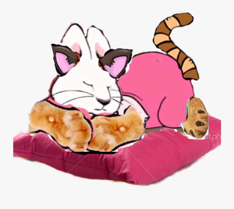 Png Library Cat Ruby Sleeping On Her By Sloanvandoren - Cartoon Cat, Transparent Clipart