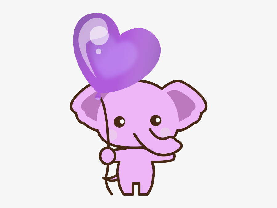 Pink Elephant Cartoon - Elephant Cartoon Photos Png, Transparent Clipart