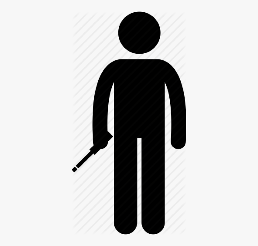 Construction, Electrician, Equipment, Holding, Man, - Drink Water Icon Png, Transparent Clipart