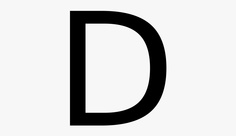 Letter D, Transparent Clipart