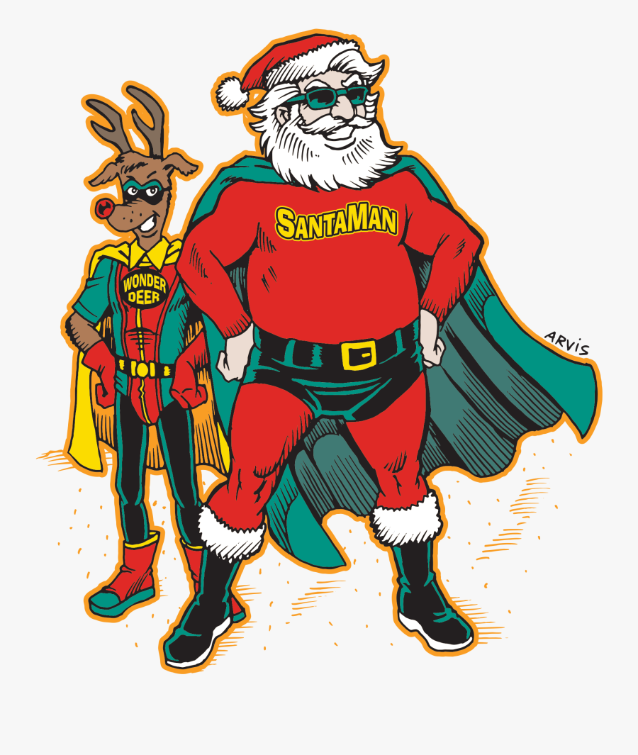Transparent Two People Running Clipart - Christmas Run, Transparent Clipart