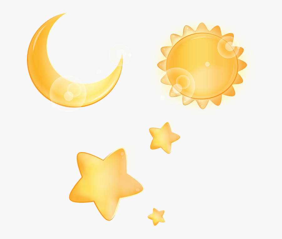 Sun Moon And Stars Clipart, Transparent Clipart