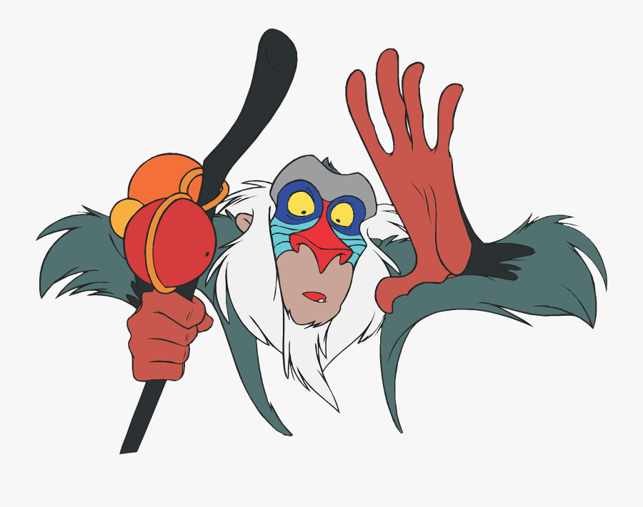 Timon And Pumbaa Cartoon Character, Timon And Pumbaa - Rafiki Lion King, Transparent Clipart