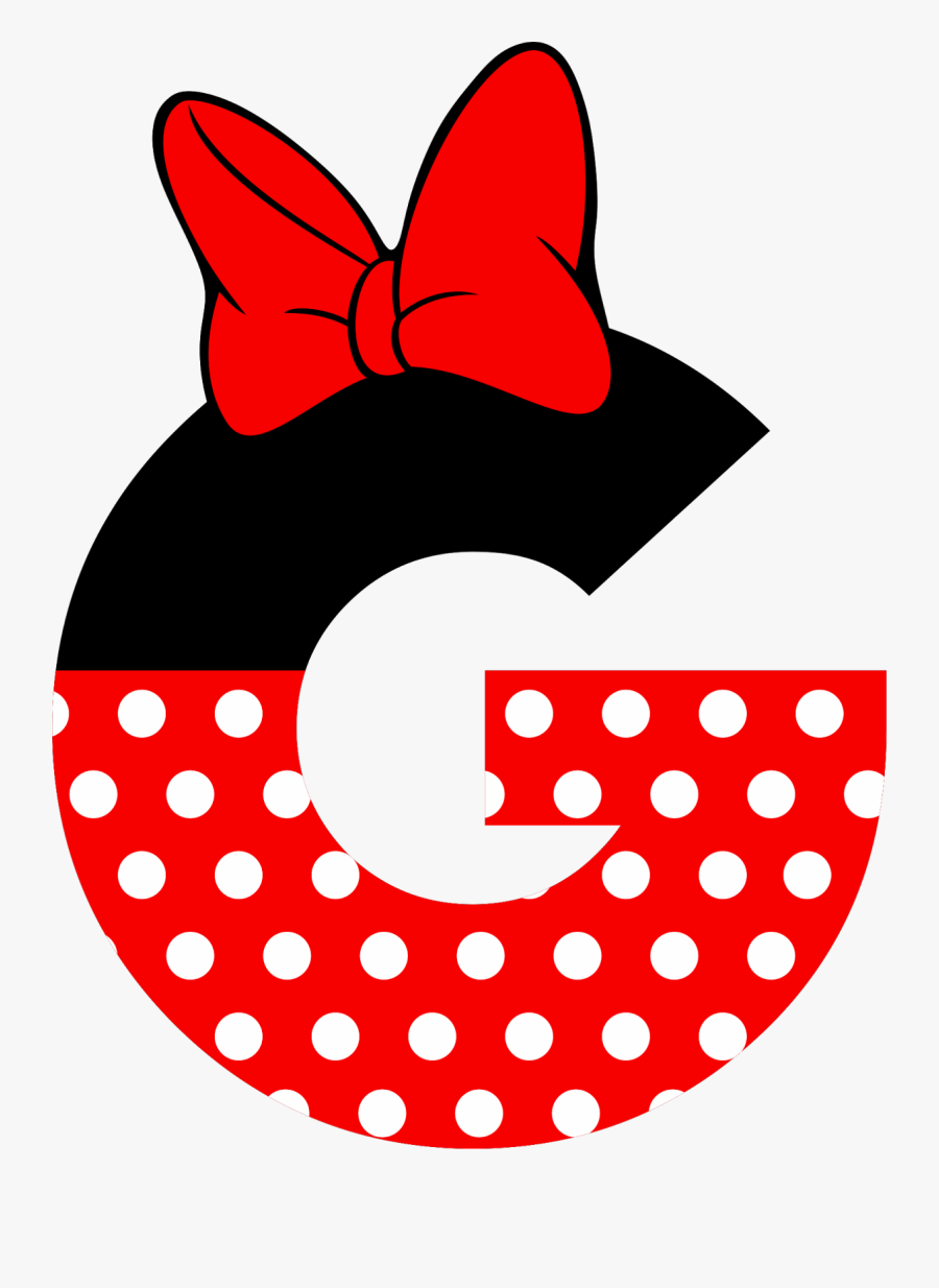 Mickey E Minie, Mickey Mouse, Free, Lettering, Disney, - Minnie Mouse Letter Design, Transparent Clipart