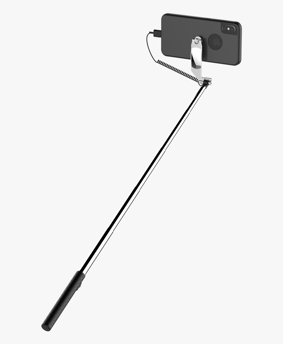 Resultado De Imagen De Selfie Stick Transparent - Iphone With Selfie Stick Transparent, Transparent Clipart