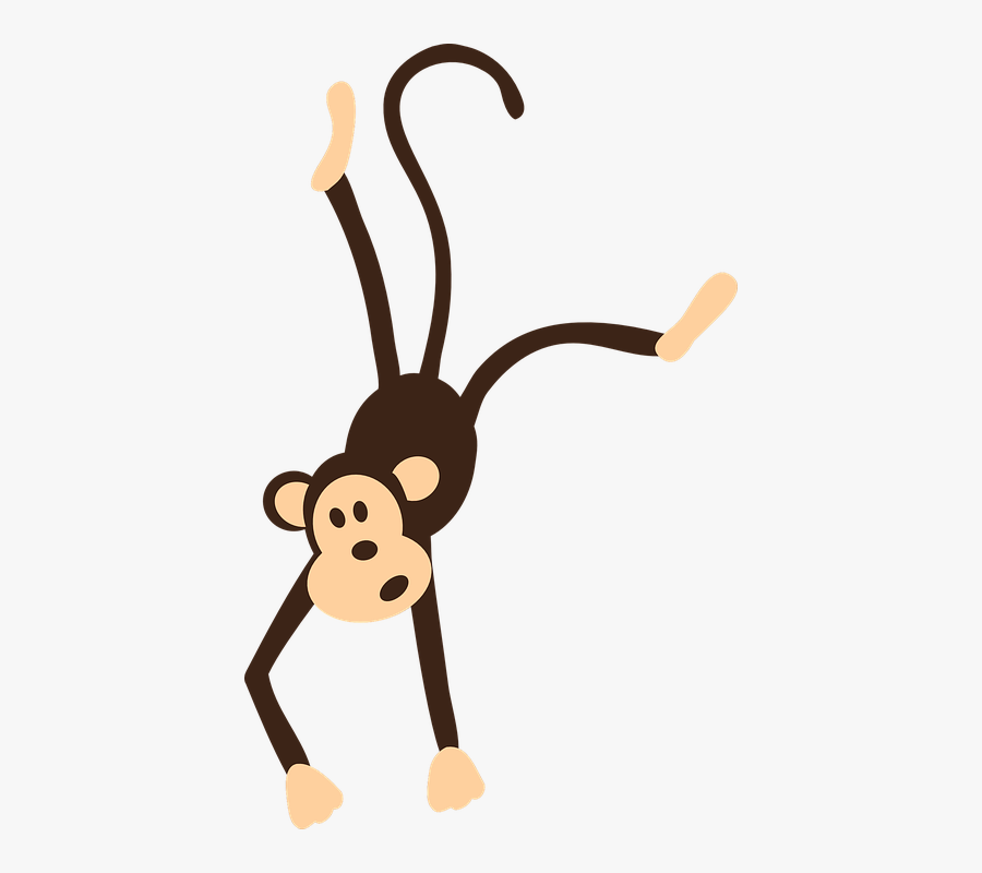 Monkey - Hanging Monkey Clipart, Transparent Clipart