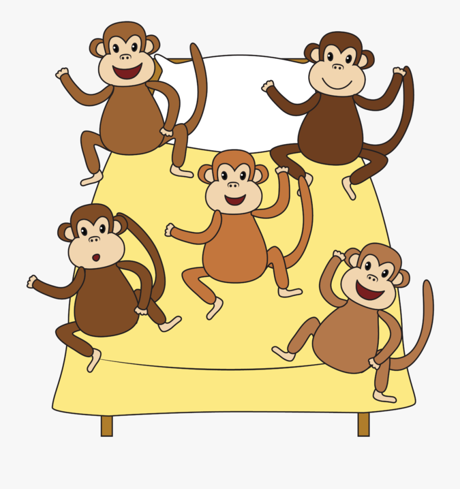 Five Little Monkeys - Five Little Monkeys Clipart, Transparent Clipart