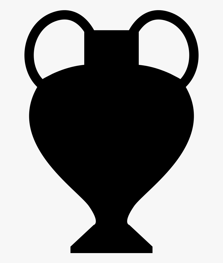 Trophy Jar Black Silhouette Shape, Transparent Clipart