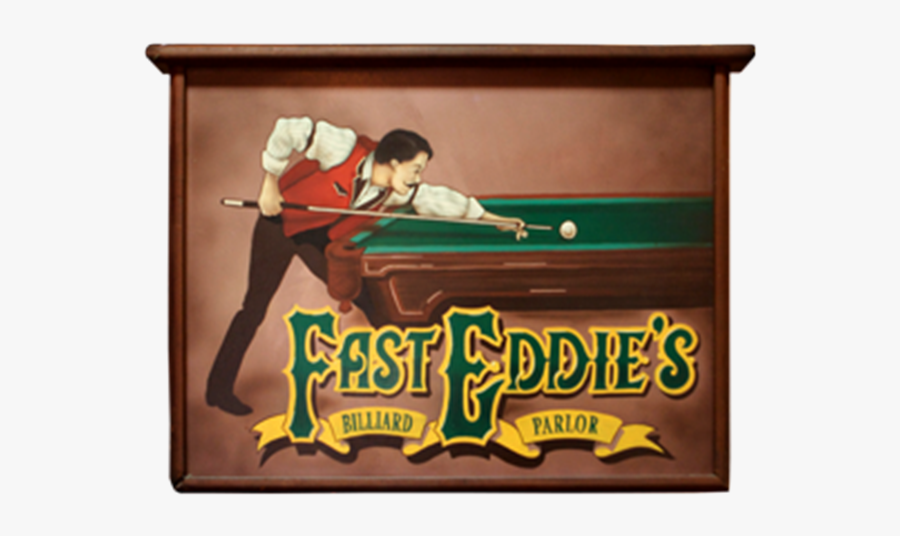 Fast Eddies Logo - Blackball (pool), Transparent Clipart
