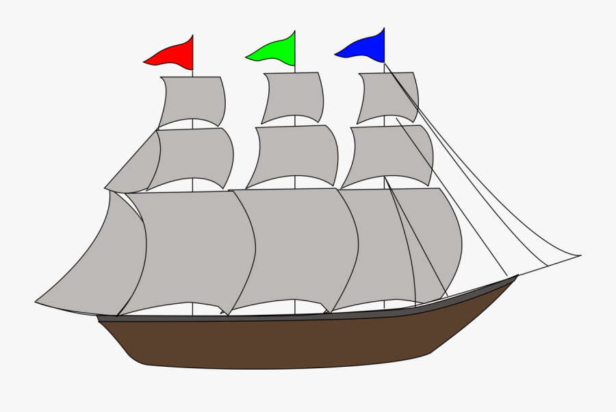 Galleon - Sailing Ship Clip Art, Transparent Clipart