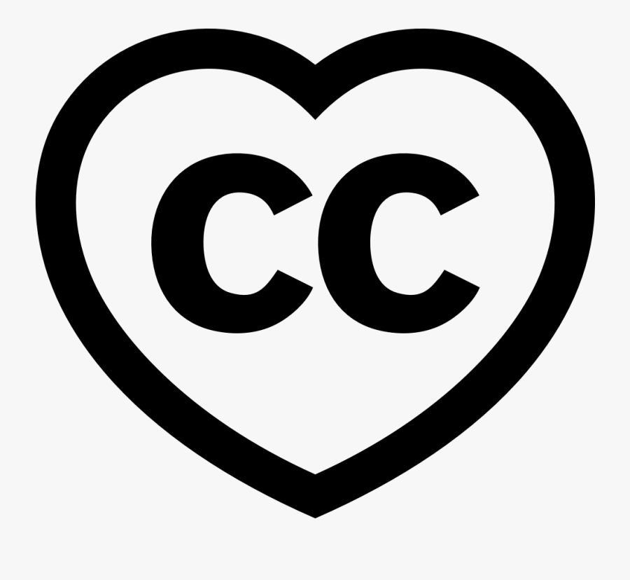 Creative Commons Heart Logo, Transparent Clipart