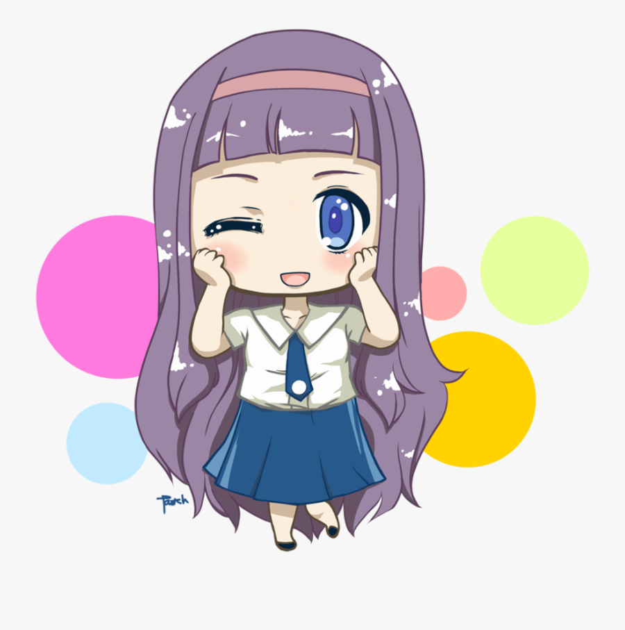Chibi Anime Student Png, Transparent Clipart
