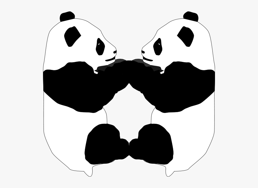 Panda Animal Png Images - Twin Animal Clipart, Transparent Clipart