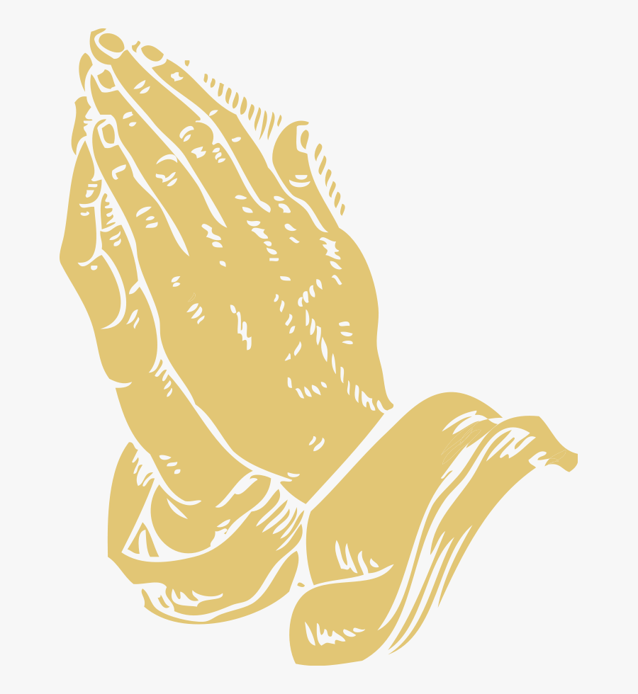 Praying Hands Svg Clip Arts - Gold Praying Hands Clip Art, Transparent Clipart