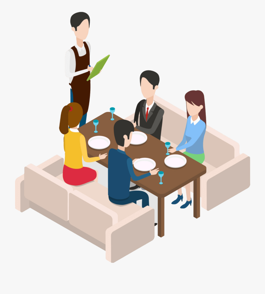 Clipart Customers Restaurant - Restaurant Customer Clipart, Transparent Clipart