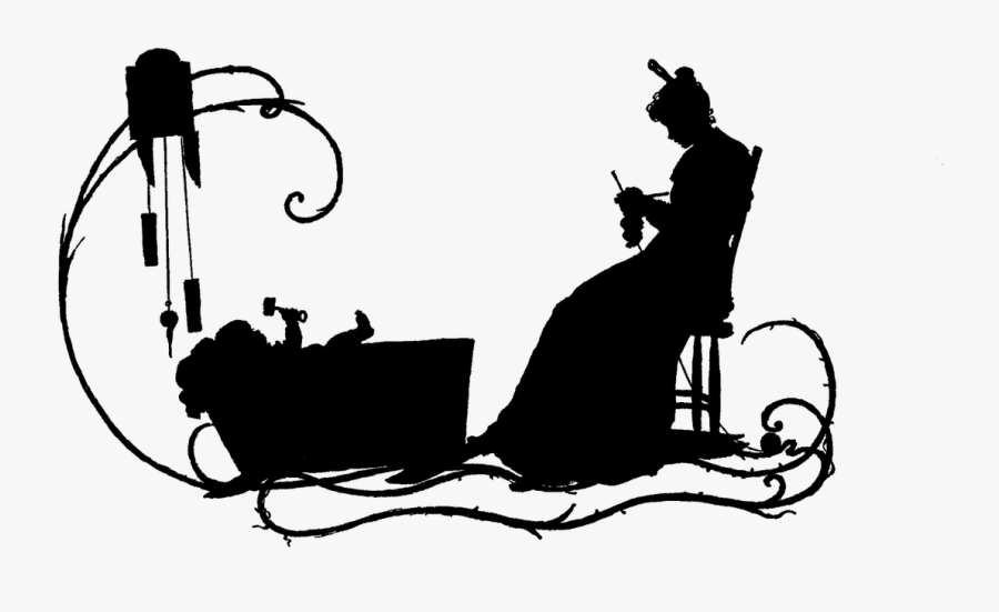 Clipart Restaurant Restaurant Booth - Baby In Cradle Silhouette, Transparent Clipart