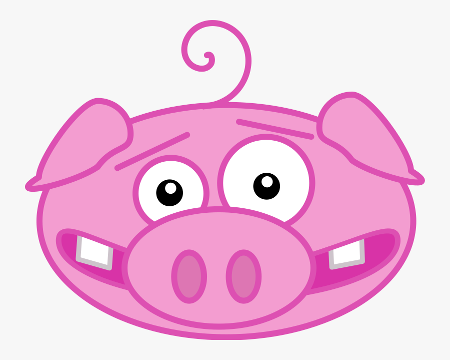 Funny Pig Face Clipart, Transparent Clipart