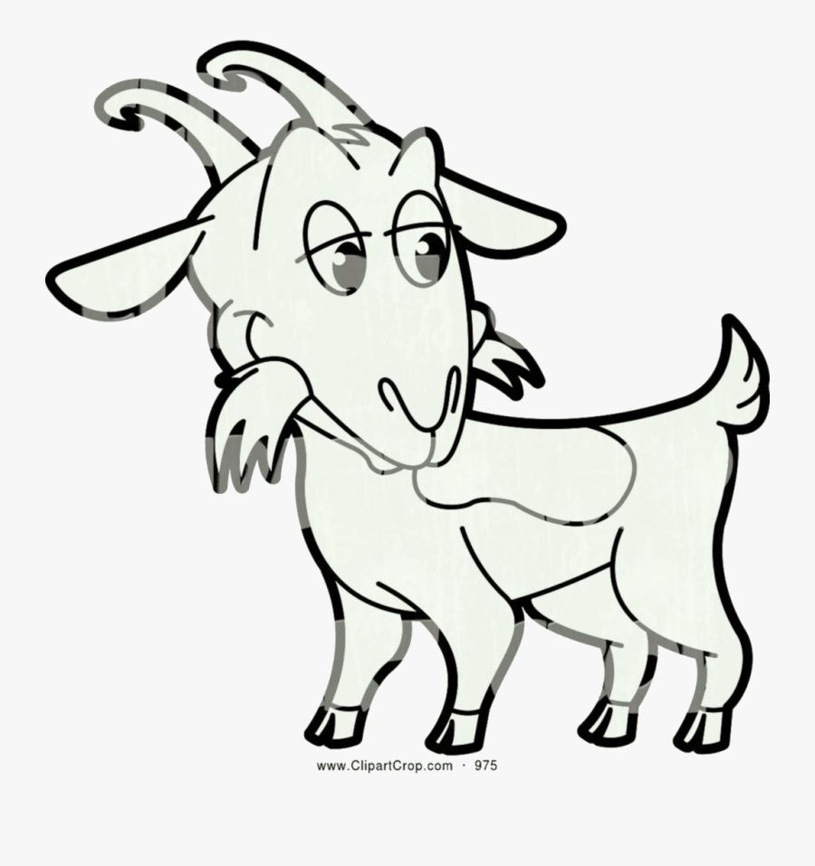 Transparent Goat Clip Art Black And White, Transparent Clipart