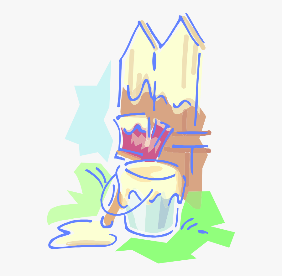 Painting A Fence - Clip Art, Transparent Clipart