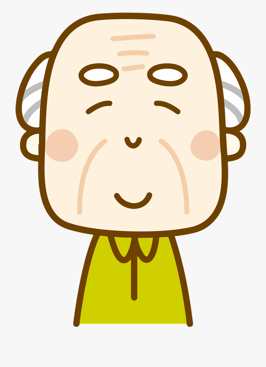 Happy Old Man Clip Art, Transparent Clipart
