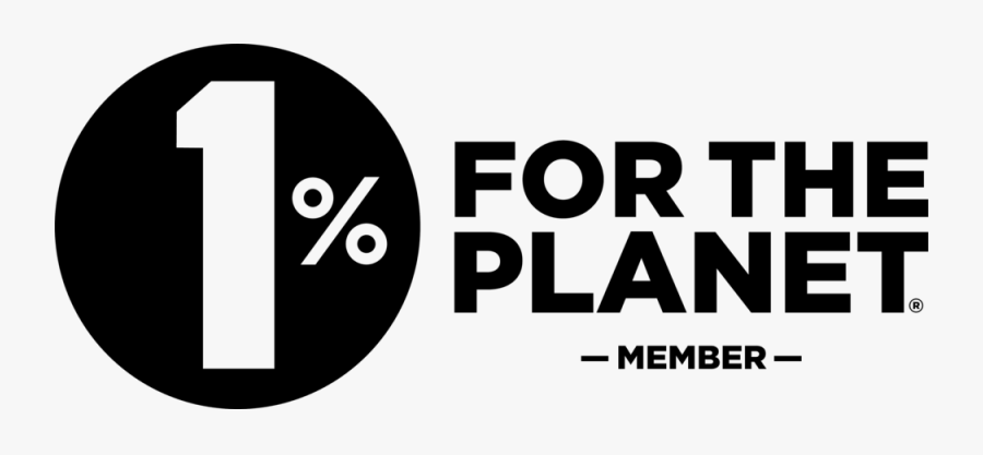 Horiz1percentnobg - 1% For The Planet Logo, Transparent Clipart