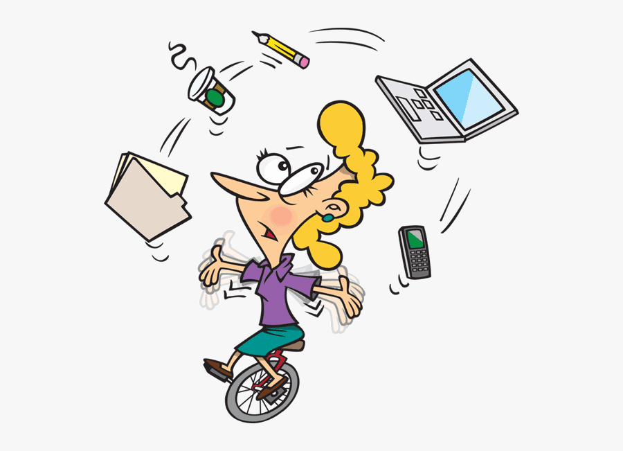 Juggling A Lot Of Things, Transparent Clipart