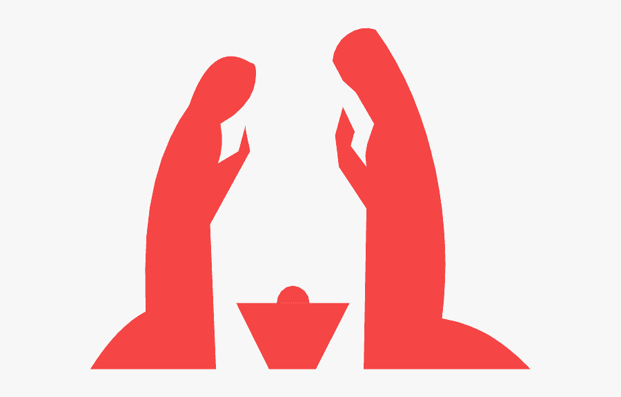 Nativity Mary And Jesus Clip Art, Transparent Clipart
