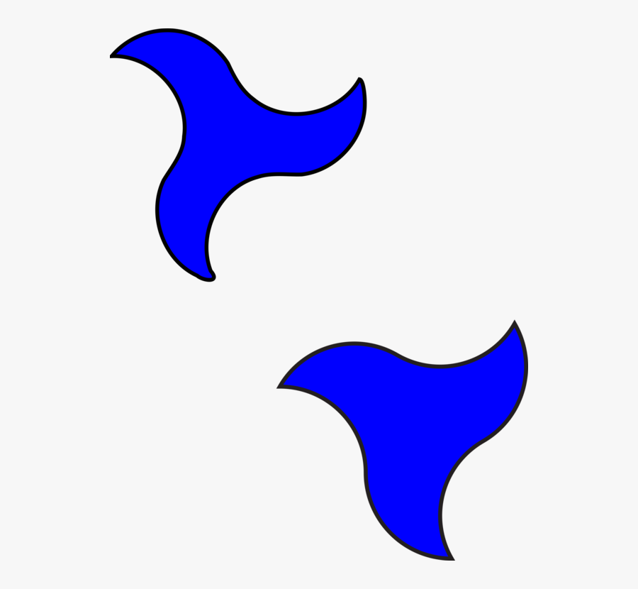 Artwork,fish,dolphin - Estrela Ninja Azul Png, Transparent Clipart