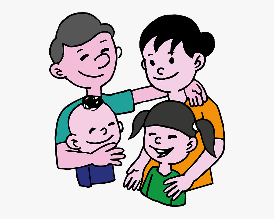 Gambar Kartun Ayah Ibu Dan 3 Anak Gambar Kartun