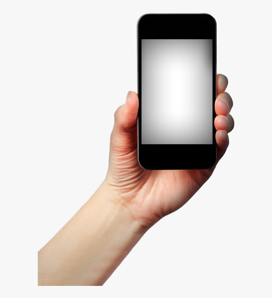 Smartphone In Hand Png Image - Hold Mobile Phone Hd, Transparent Clipart
