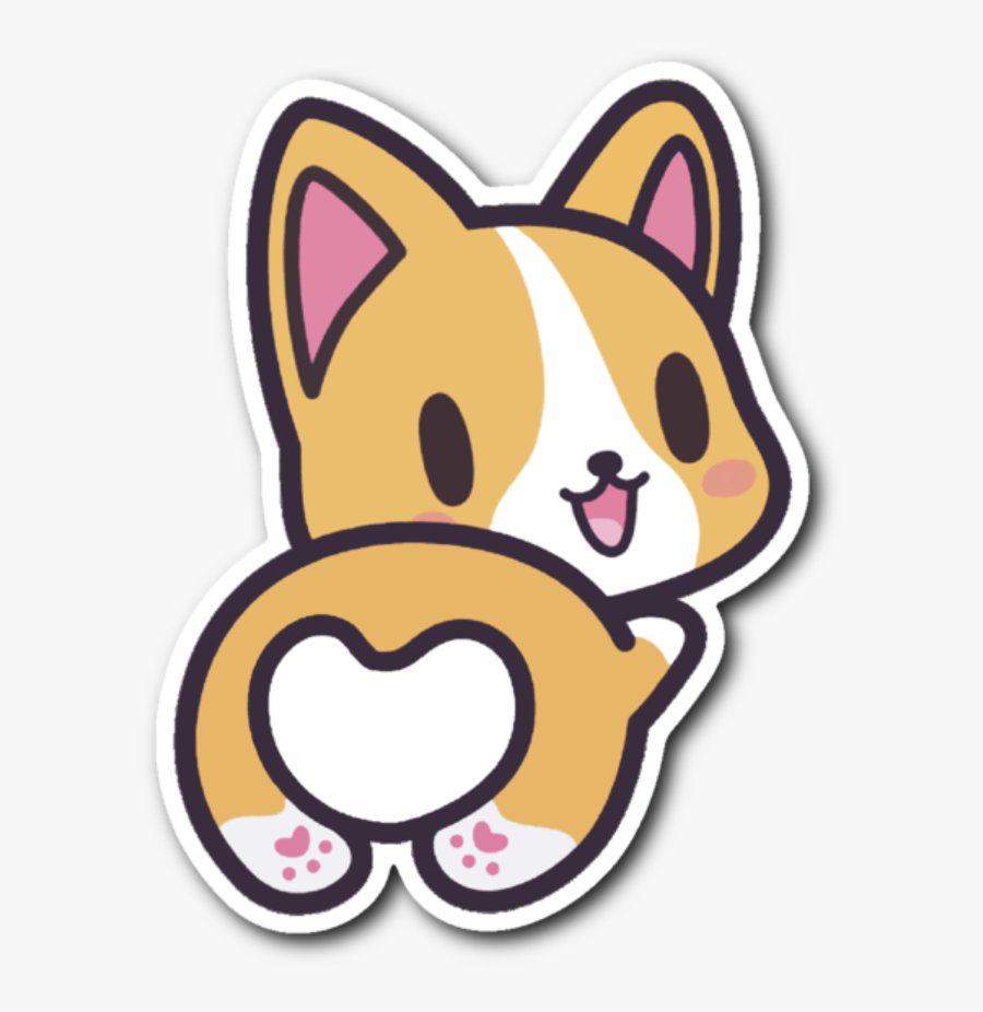 #cute #puppy #dog #clipart #cuteclipart #blush #freetoedit - Corgi Png Transparent Animated, Transparent Clipart
