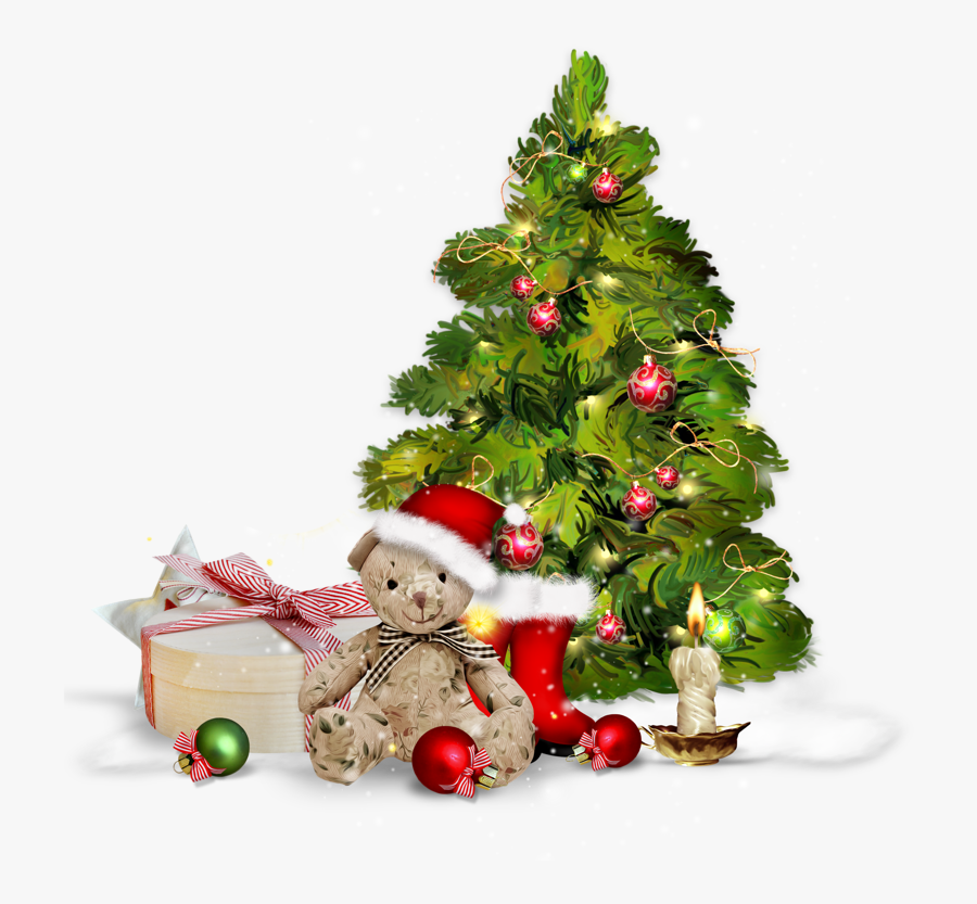 Transparent Christmas Tree With Presents Clipart - Christmas Tree Presentspng, Transparent Clipart