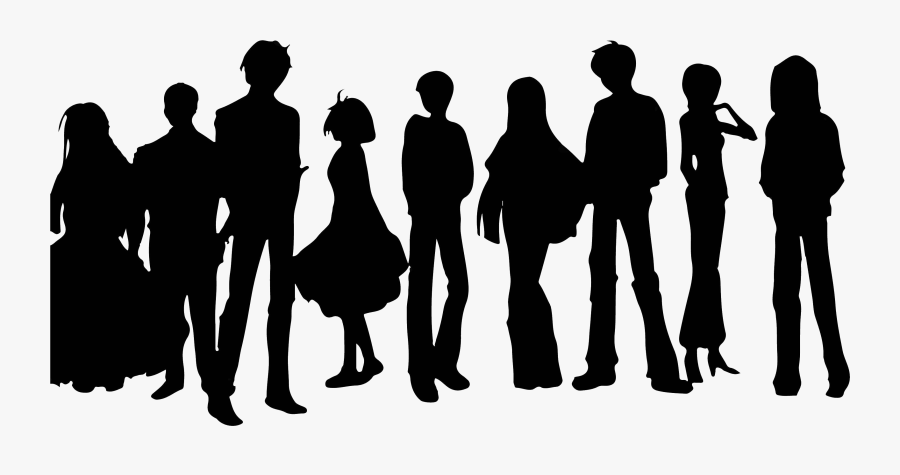 Silhouette Black Detective Fiction Cyan - Detective Group Silhouette, Transparent Clipart